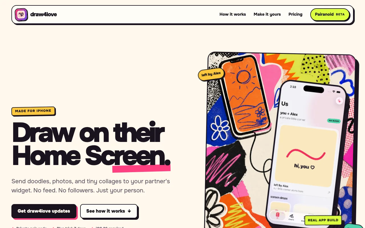 draw4love homepage
